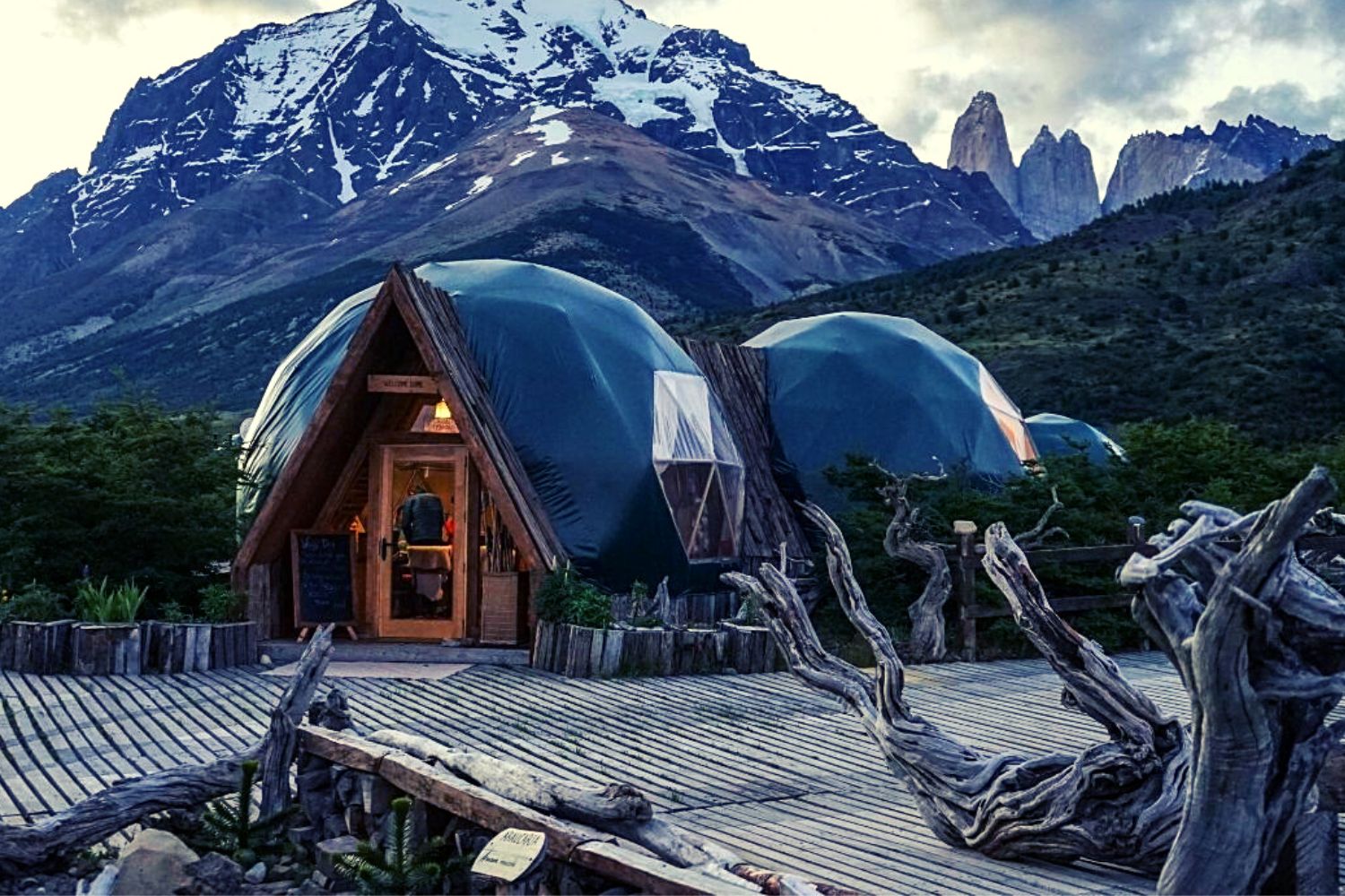 Patagonia Camp yurts